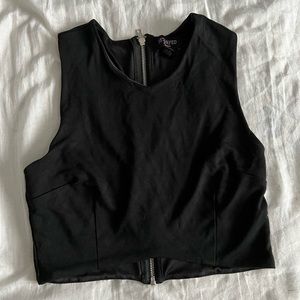 Black crop top